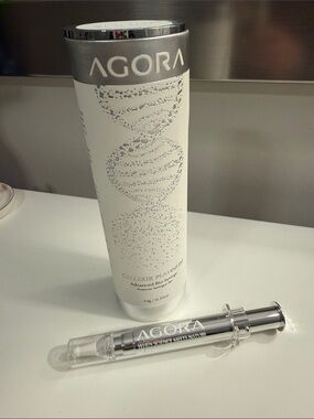 Agora Cellixir Platinum Advanced Bio-Syringe in White & Silver